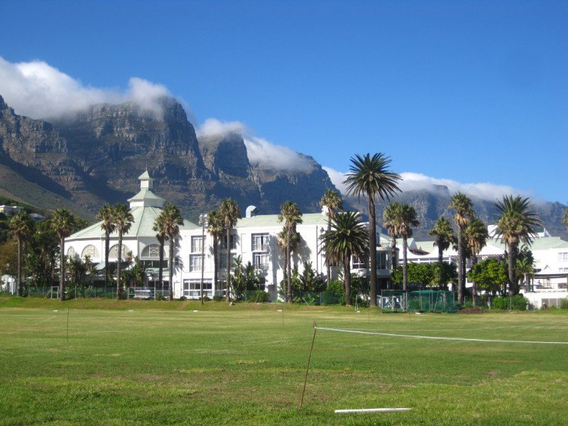 The twelve apostles looking over Camp's Bay, some of the most expensive real estate in Cape Town