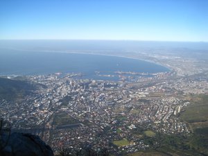 Cape Town beneath us