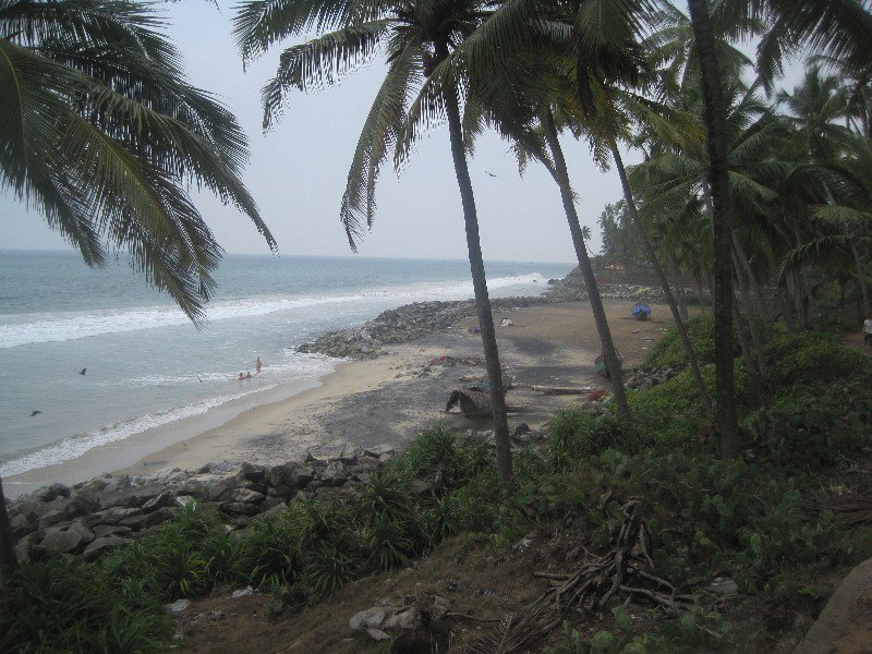 Ten minutes north of Varkala is this small beach called Odayam