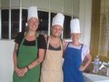 Lisa, Adina and I - ready for our cooking lesson
