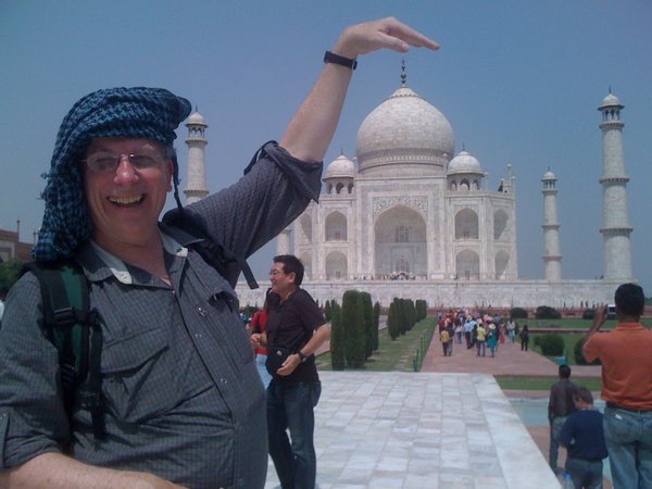 Dad at the Taj