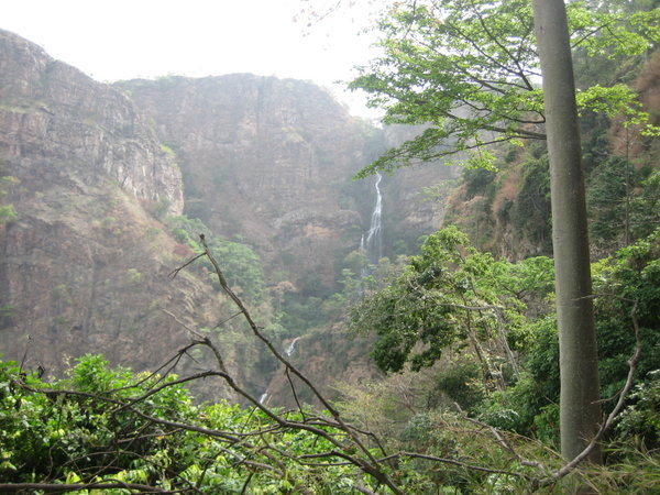 View of the waterfall from the hike