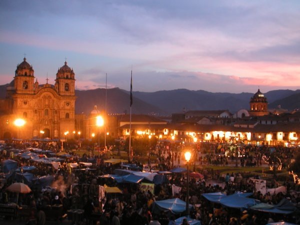 Cusco at dusk