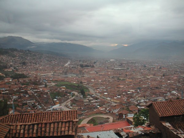 Cuzco as seen from the train