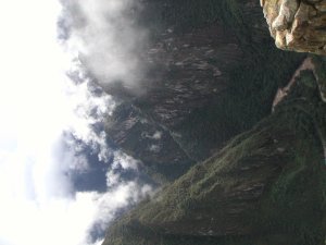 Looking down from Machu Picchu 