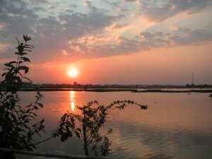 Sunset on the Boeng Kak Lake