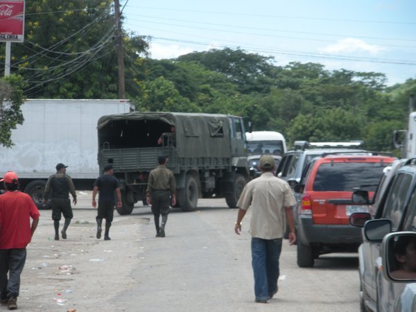 Honduran Military in action