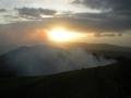 sunset at the top of the Masaya Volcano