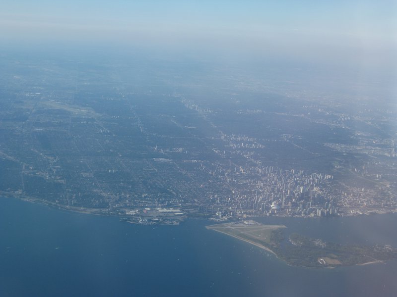 Toronto from the plane