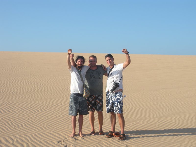 Daniel, Me, Rich at the dunes