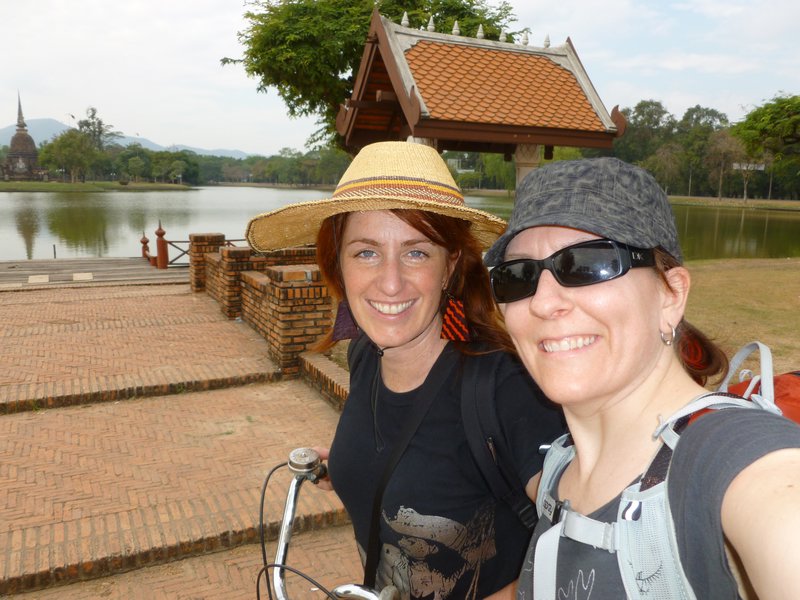 Riding around Sukhothai