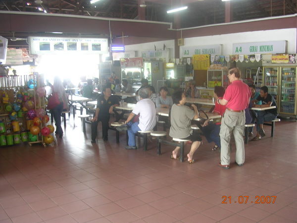 The canteen inside ferry terminal 