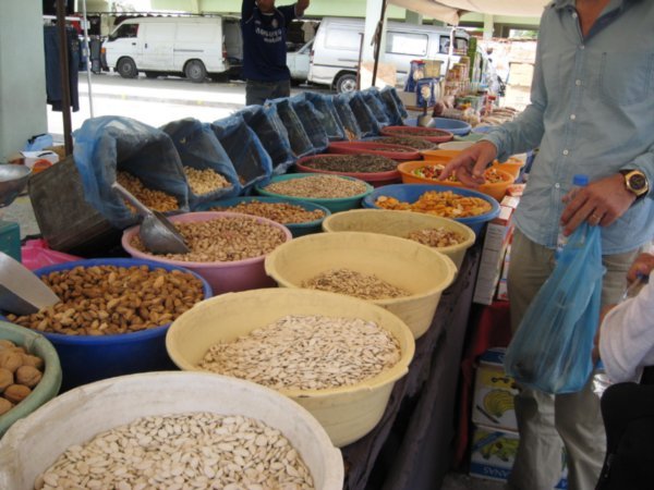 Many kinds of nuts for sale