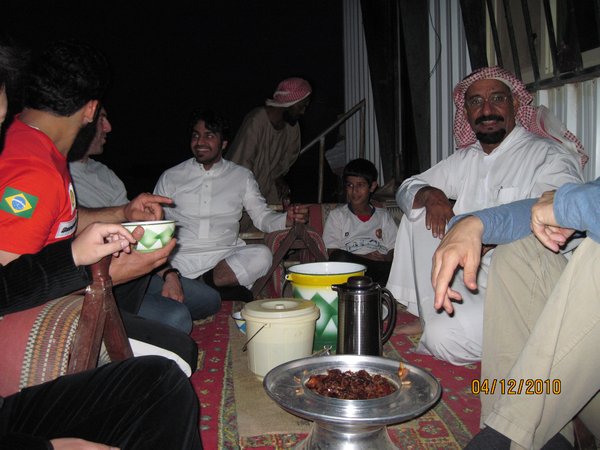 Dates, Arabic coffee, and camel's milk