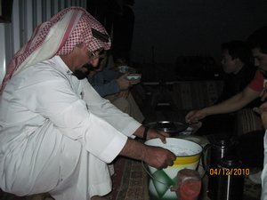 A large bowl of camel's milk