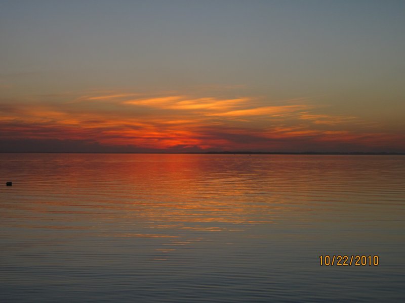 Sunset over Ottertail Lake