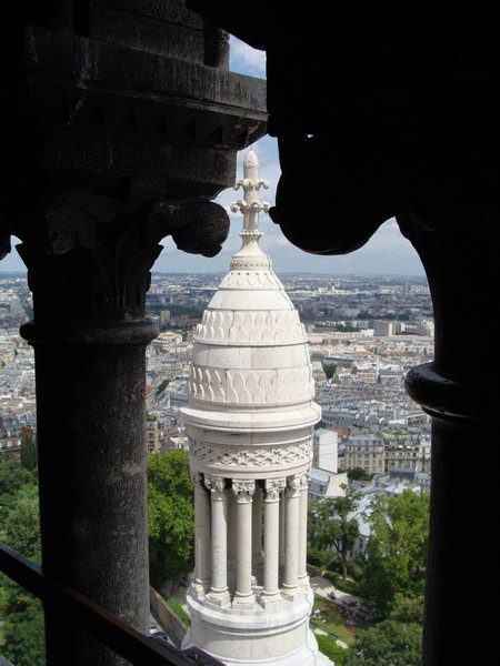 View from the dome of Basilique du Sacre Couer