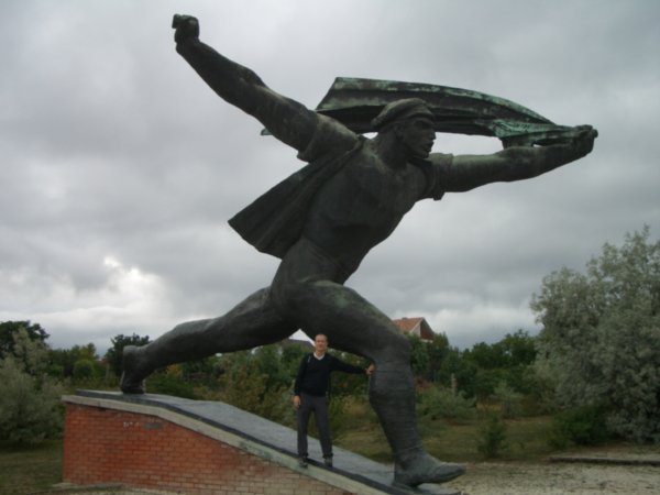 Russian Artwork that was moved to Memento Park