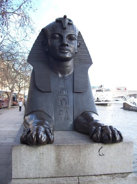 One of the Sphinx statues