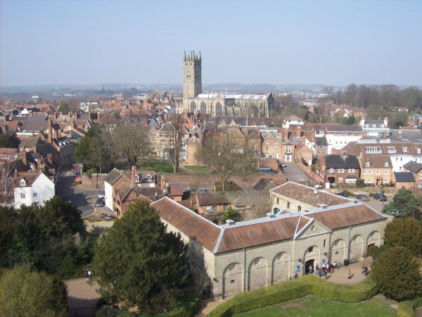 View of the town of Warwick