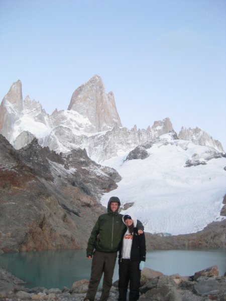 Bo and me on the top of Cerro Fitz Roy for sunrise