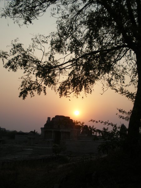 Sunset at Krishna's Temple