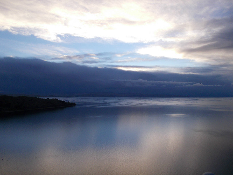 Evening view of Lake Titicaca