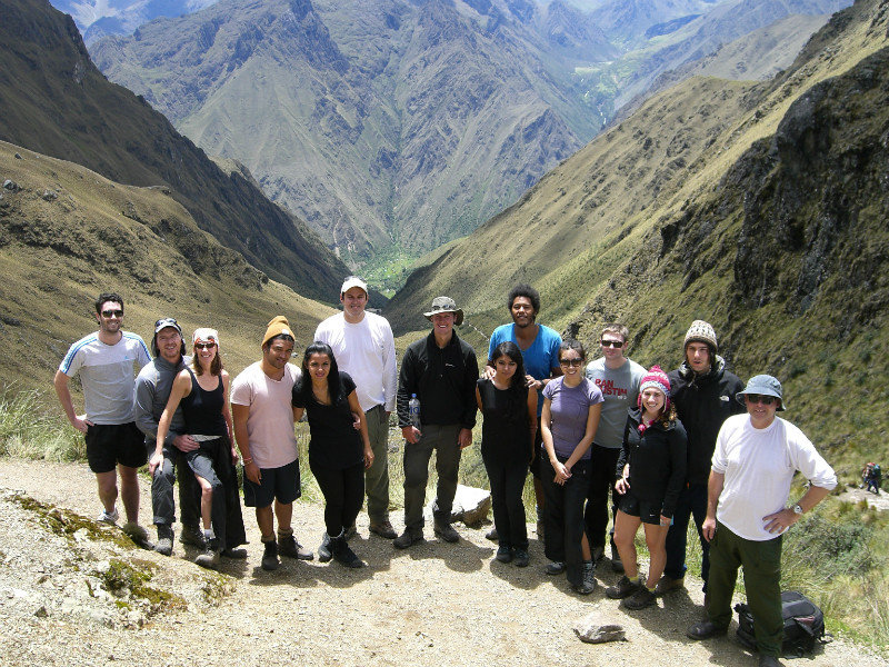 Group photo at Dead Woman's pass