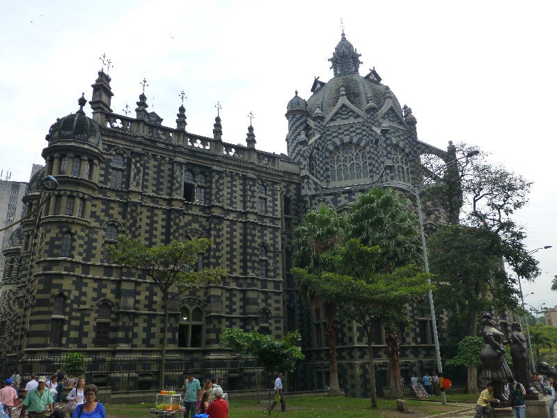 Medellin's main cathedral in Parque de Berrio