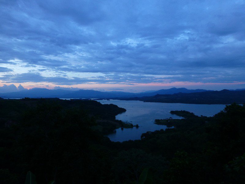 Dusk looking down from Suchitoto