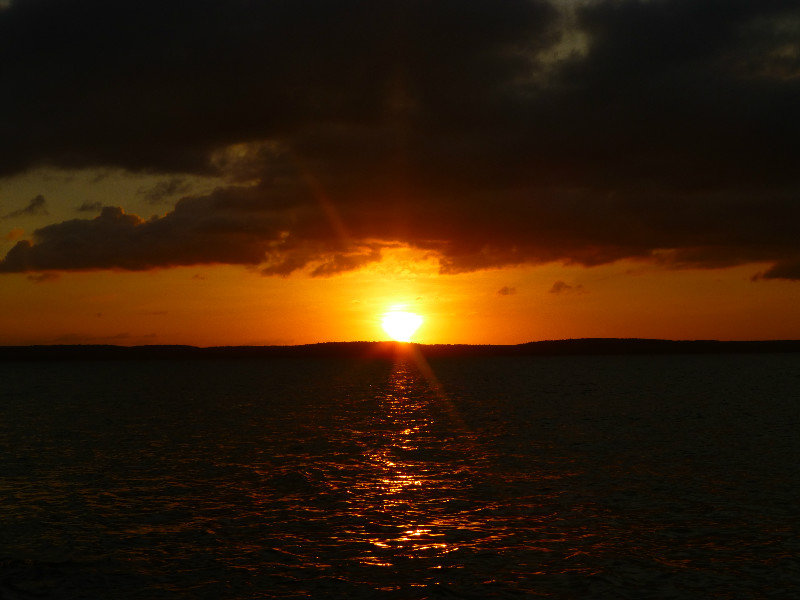 Sunset on a boat cruise around Cienfuegos Bay