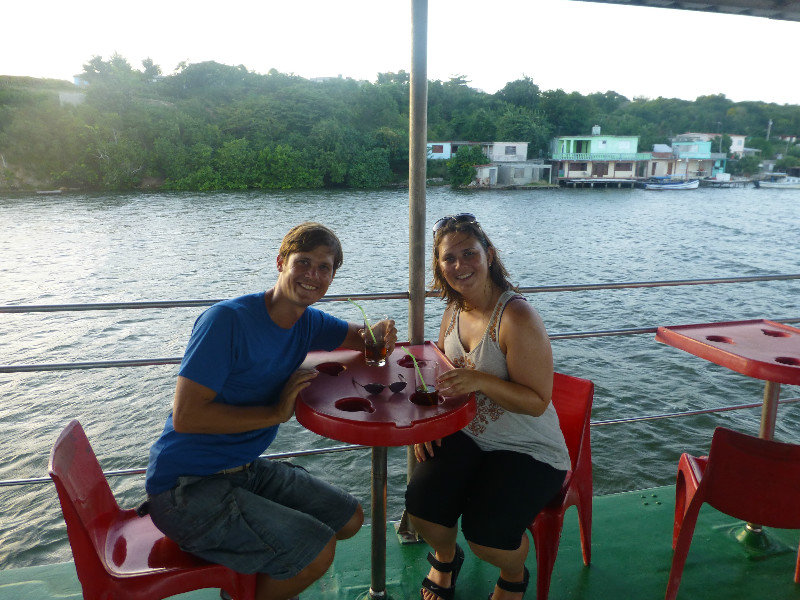 Sara and I on the bay cruise in Cienfuegos