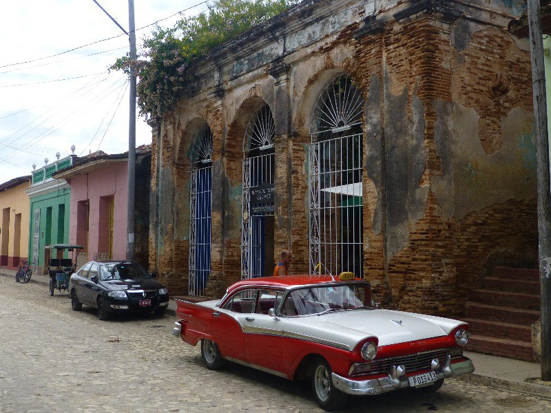 Typical Cuba - old cars and older buildings!!