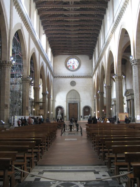 Inside Santa Croce Church