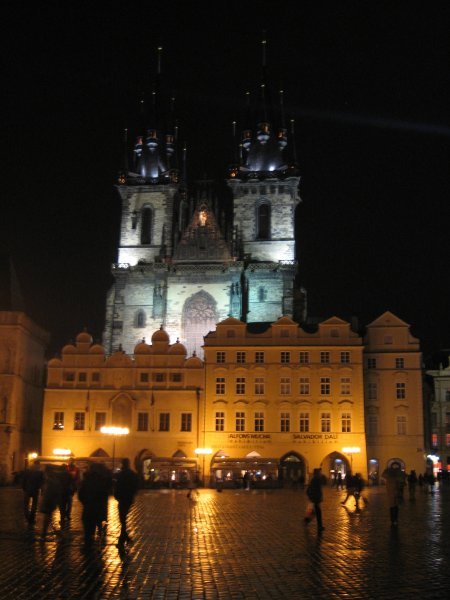 Church of Our Lady Tyn at night