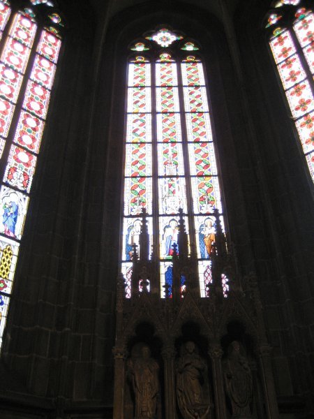 Huge windows in Rear Buttress of St. Vitus's Catherdral
