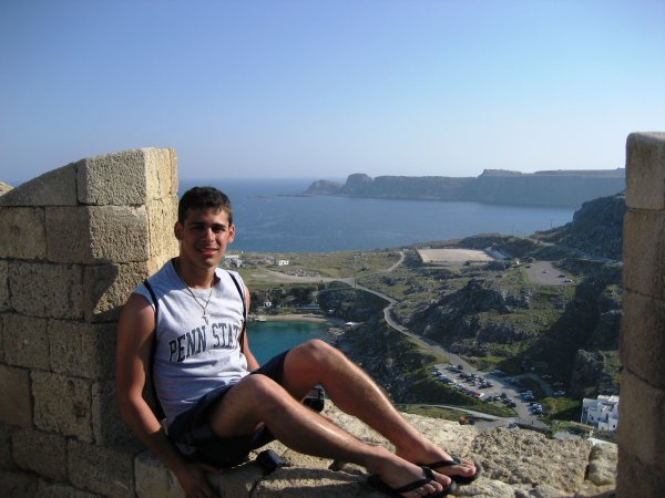On top of Lindos Acropolis