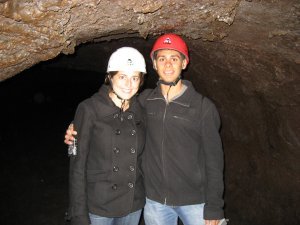 Laura and I in Lava Cave