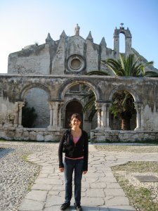 Laura in front of Church of San Guiseppe