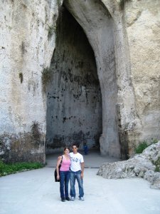 Laura and I in front of Orechio of Dionisio