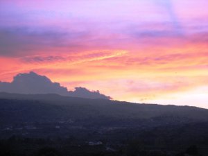 Mt. Etna at Sunset