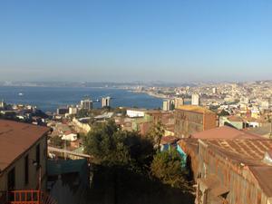 Looking down over Valparaiso