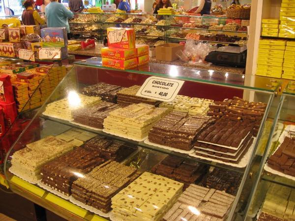Retail chocolate by the kg in Bariloche 