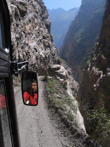 Bus ride down Canyon del Plato