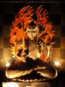 Flaming Buddha!