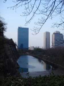 Osaka castle moat