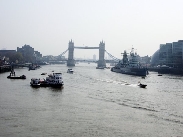 Tower Bridge and the Thames River