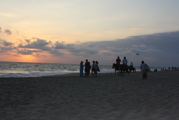 People Gathering on Beach