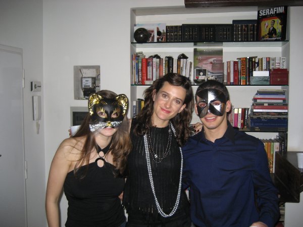 Mary, Al and I with our silly masks!