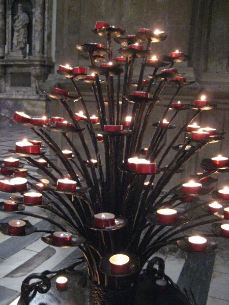 Tree of Candles in the Duomo